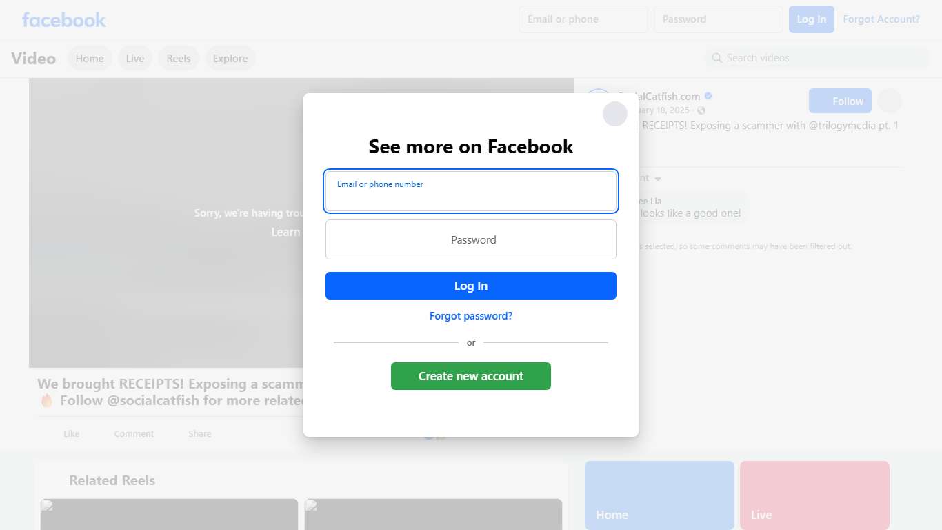 We brought RECEIPTS! Exposing a scammer with @trilogymedia pt. 1 🔥🔥 Follow @socialcatfish for more related content 🚀⁠ ⁠ Use our search tools 👉 https://scfme.co/fbr⁠ Hire a search specialist 👉 https://scfme.co/fbrsearch⁠ #online #scam #investigation #onlinedating #documentary #part1 #socialcatfish #scamfish SocialCatfish.com Facebook