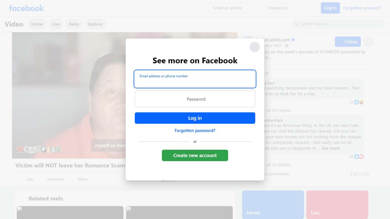 Don't miss out on this week's episode of SCAMFISH presented by Social Catfish! Find the whole video here and more on catfished: https://www.youtube.com/watch?v=l8JEg2W7-EI&utm_campaign=victim-will-not-leave-here-romance-scammer&utm_medium=youtube&utm_source=facebook SocialCatfish.com Facebook